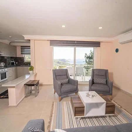 Amazing Duplex With Fascinating View And Shared Pool In Gocek *